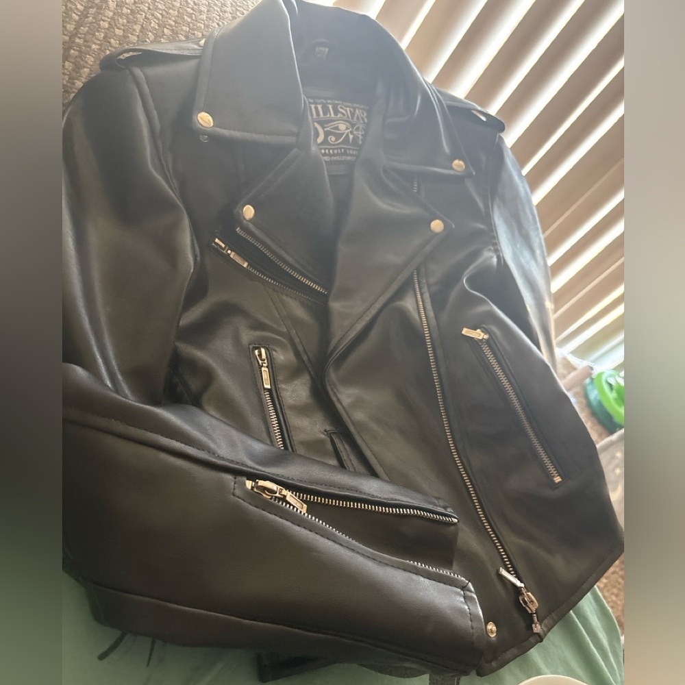 Killstar XS Faux Leather Jacket 100% PU